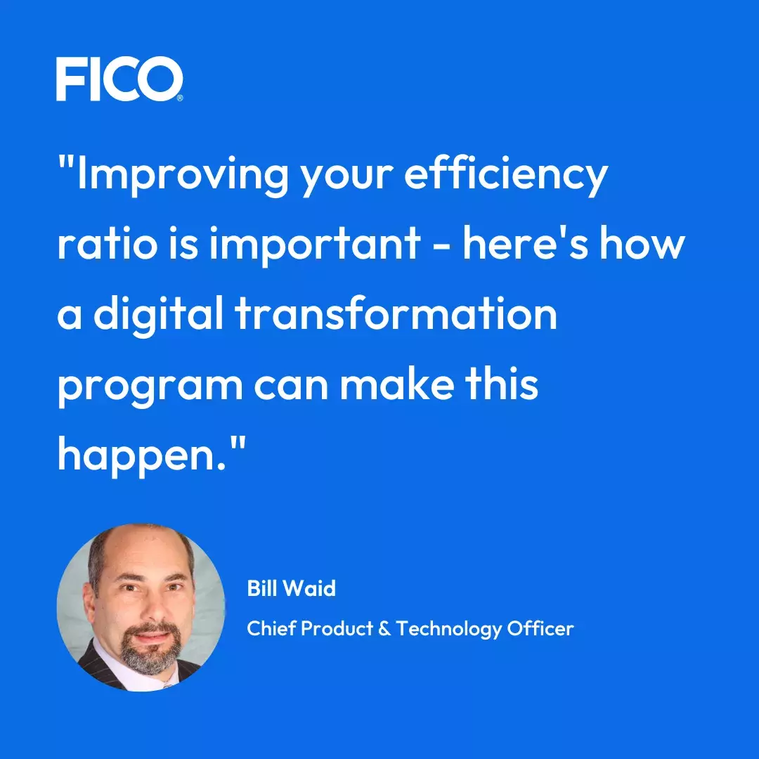 Bill Waid on efficiency ratio