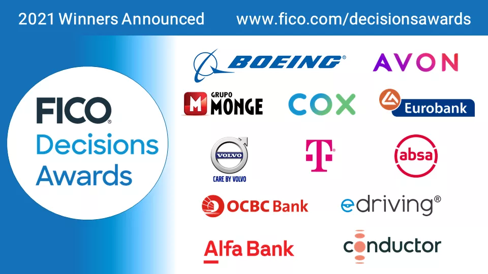 2021 FICO Decisions Awards Winners