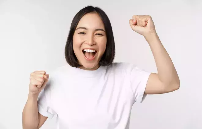 Happy woman FICO employee