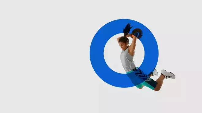 Jumping with basketball