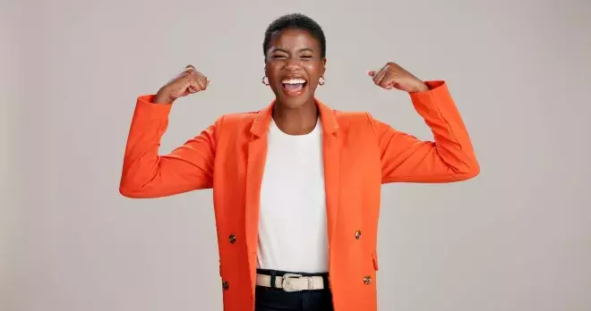 Business Woman Strong