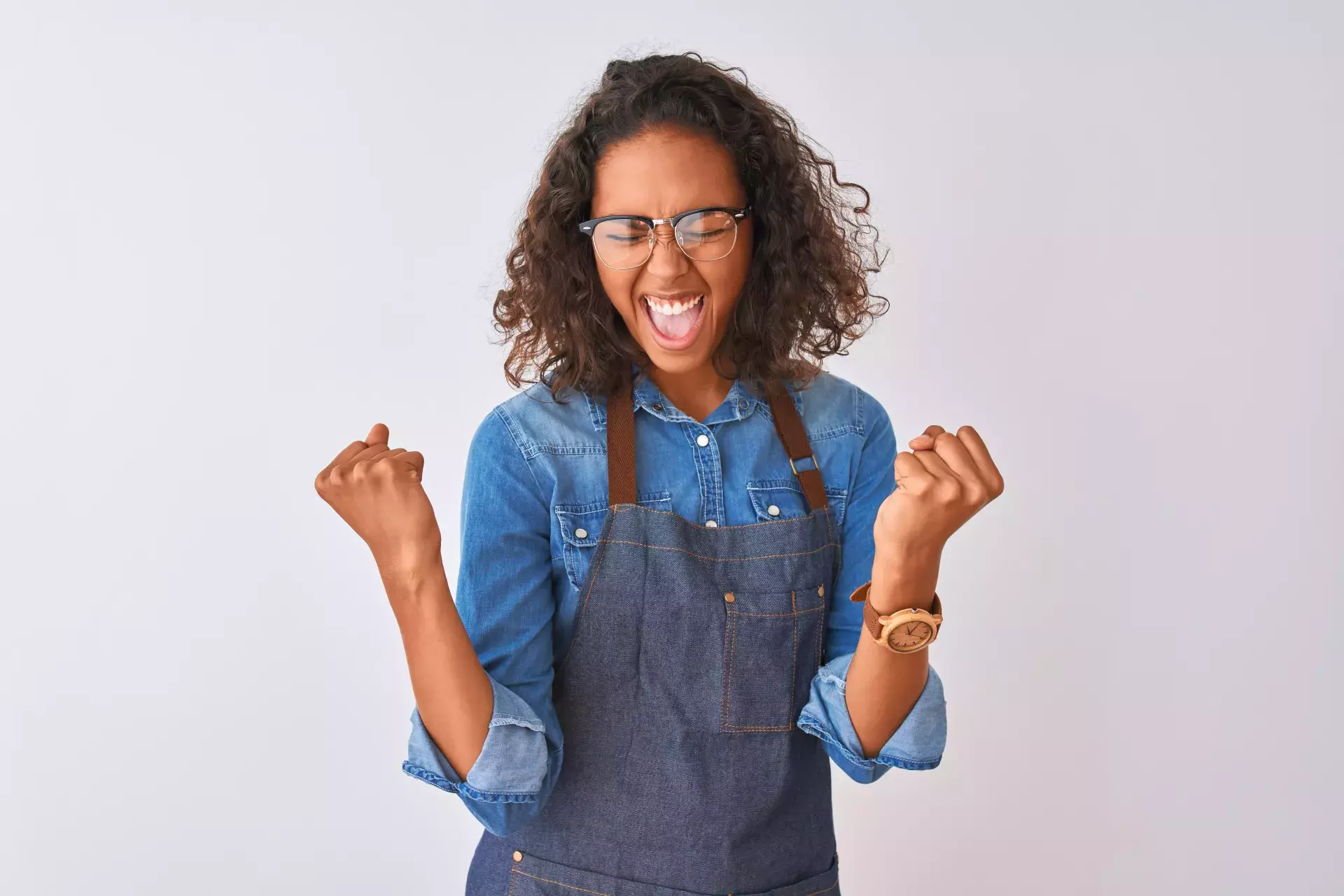 small business owner smiling